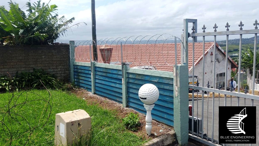 Fencing Installers, Flat Wrap Razor Wire Fencing on Walls. KwaZulu Natal, Durban, Ballito, Hillcrest, Amanzimtoti, Pinetown, Gauteng, Johannesburg, Pretoria, Midrand, East Rand, South Africa