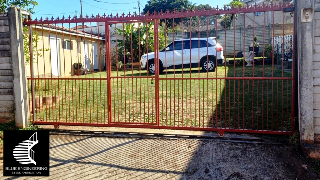 Sliding Gates with built in Pedestrian Gate. Driveway Gates, Gauteng, Johannesburg, Pretoria, KwaZulu Natal, Durban, South Africa