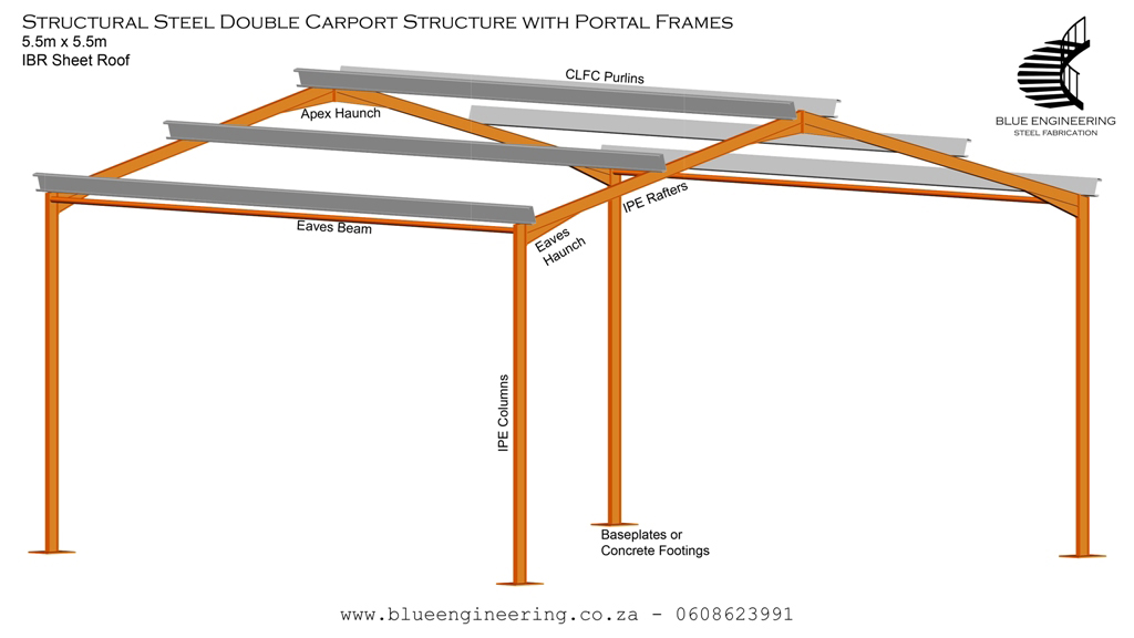 Steel Portal Frame StruaCarports, Steel Carports, Structural Steel Carport, Steel Structures, Portal Frames, Steel Sheds, KwaZulu Natal, Durban, Ballito, Hillcrest, Amanzimtoti, Pinetown, Gauteng, Johannesburg, Pretoria, Midrand, South Africactures, Steel Shed Structure. Steel Structures, KwaZulu Natal, Durban, Ballito, Hillcrest, Amanzimtoti, Pinetown, Gauteng, Johannesburg, Pretoria, Midrand, South Africa