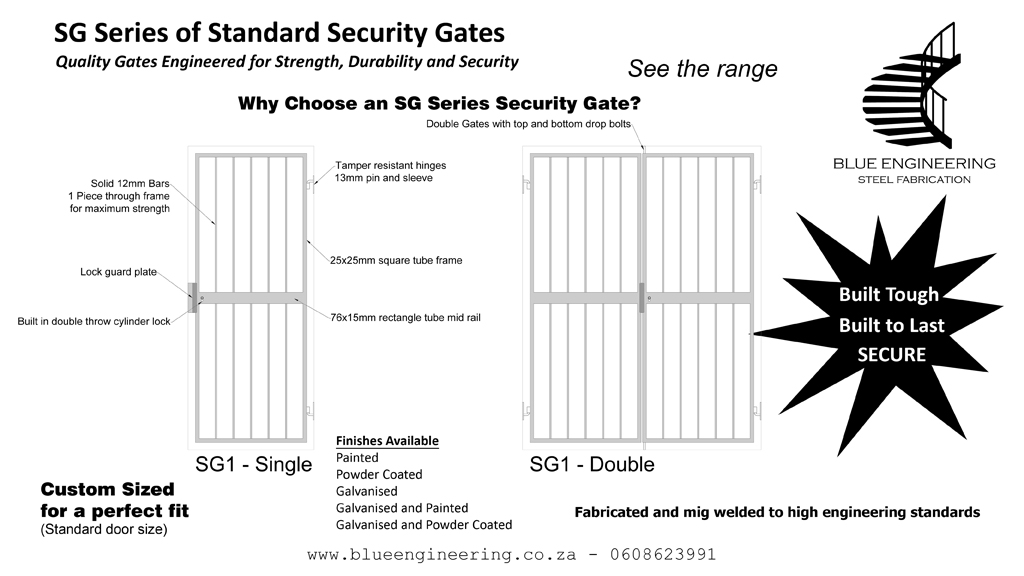 Security Gates, Pedestrian Gates, Garden Gates. KwaZulu Natal, Durban, Hillcrest, Ballito, Amanzimtoti, Pinetown, Gauteng, Johannesburg, Pretoria, Midrand, South Africa