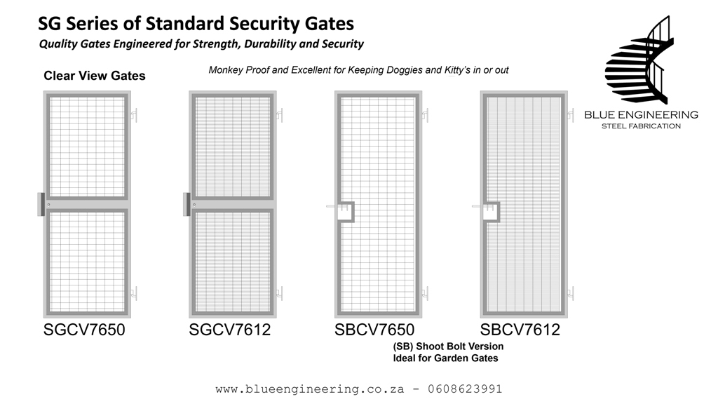 Clear View Gates, Mesh Gates, Security Gates, Pedestrian Gates, Garden Gates. KwaZulu Natal, Durban, Hillcrest, Ballito, Amanzimtoti, Pinetown, Gauteng, Johannesburg, Pretoria, Midrand, South Africa